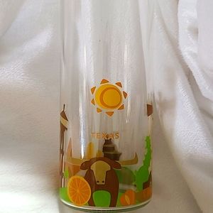 Starbucks 18.5OZ Glass Water Chug Bottle You are Here Collection TEXAS